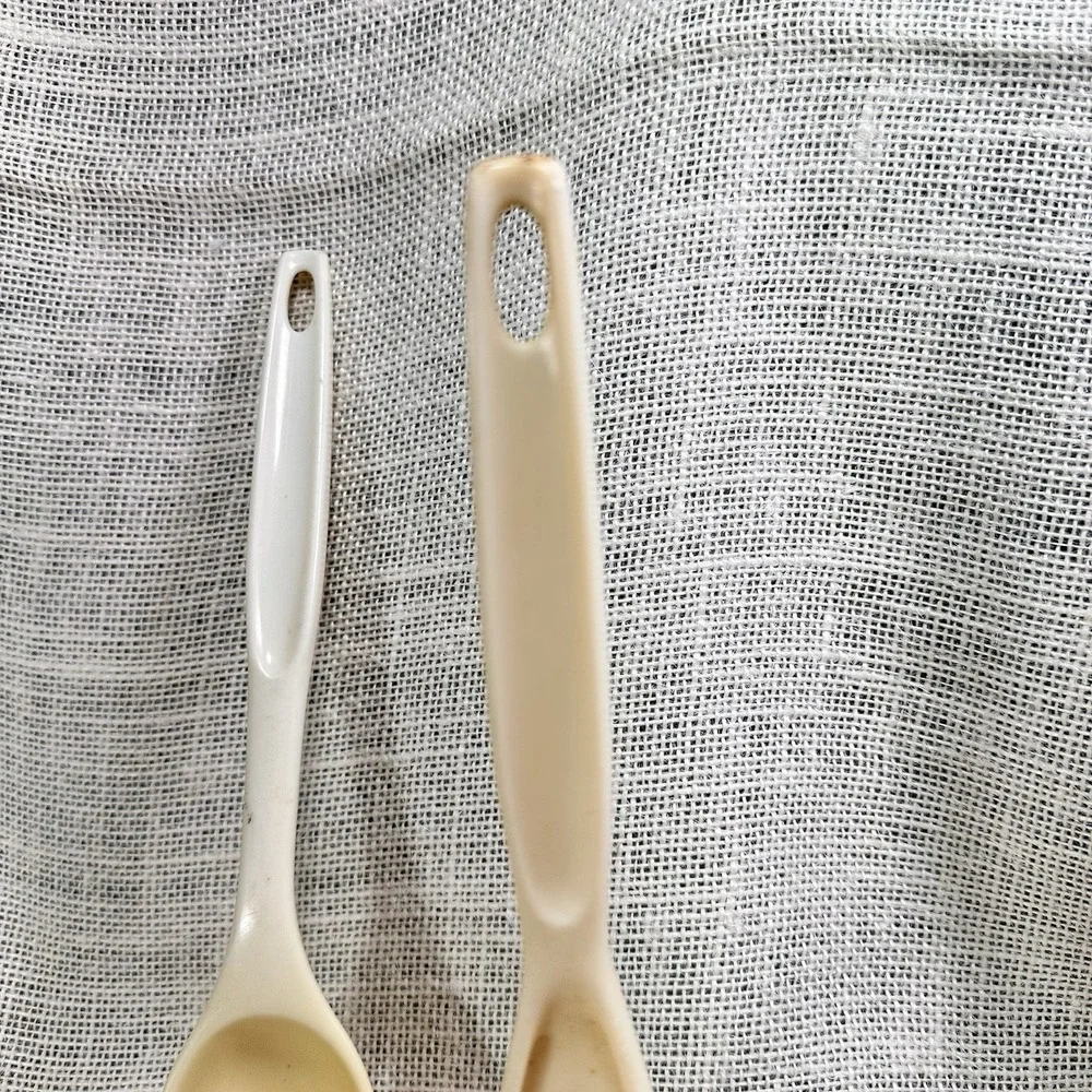 Foley Slotted Spoon & Potato Masher Beige Nylon‎ Kitchen Utensils Made in USA